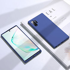 Coque Ultra Fine Silicone Souple 360 Degres Housse Etui C02 pour Samsung Galaxy Note 10 Plus Bleu