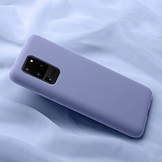 Coque Ultra Fine Silicone Souple 360 Degres Housse Etui C02 pour Samsung Galaxy S20 Ultra 5G Violet