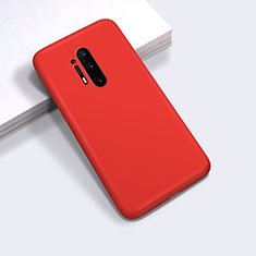 Coque Ultra Fine Silicone Souple 360 Degres Housse Etui C03 pour OnePlus 8 Pro Rouge