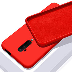 Coque Ultra Fine Silicone Souple 360 Degres Housse Etui C04 pour OnePlus 7T Pro Rouge