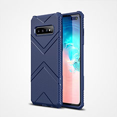 Coque Ultra Fine Silicone Souple 360 Degres Housse Etui C04 pour Samsung Galaxy S10 Plus Bleu