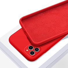 Coque Ultra Fine Silicone Souple 360 Degres Housse Etui C05 pour Apple iPhone 11 Pro Max Rouge