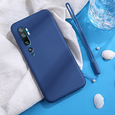 Coque Ultra Fine Silicone Souple 360 Degres Housse Etui C06 pour Xiaomi Mi Note 10 Pro Bleu