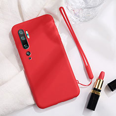 Coque Ultra Fine Silicone Souple 360 Degres Housse Etui C06 pour Xiaomi Mi Note 10 Pro Rouge