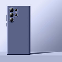 Coque Ultra Fine Silicone Souple 360 Degres Housse Etui D01 pour Samsung Galaxy S21 Ultra 5G Gris Lavende