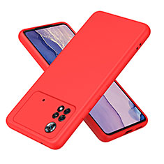 Coque Ultra Fine Silicone Souple 360 Degres Housse Etui H01P pour Xiaomi Poco X4 Pro 5G Rouge