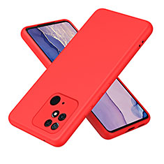 Coque Ultra Fine Silicone Souple 360 Degres Housse Etui H01P pour Xiaomi Redmi 10 India Rouge