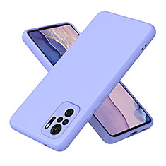 Coque Ultra Fine Silicone Souple 360 Degres Housse Etui H01P pour Xiaomi Redmi Note 10 4G Violet