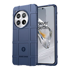 Coque Ultra Fine Silicone Souple 360 Degres Housse Etui J01S pour OnePlus 12 5G Bleu
