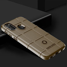 Coque Ultra Fine Silicone Souple 360 Degres Housse Etui J01S pour Samsung Galaxy M21 Marron