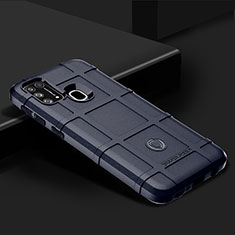 Coque Ultra Fine Silicone Souple 360 Degres Housse Etui J01S pour Samsung Galaxy M31 Bleu