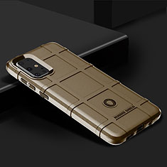 Coque Ultra Fine Silicone Souple 360 Degres Housse Etui J01S pour Samsung Galaxy S20 Plus 5G Marron