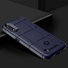 Coque Ultra Fine Silicone Souple 360 Degres Housse Etui J02S pour Samsung Galaxy A01 SM-A015 Bleu