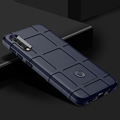 Coque Ultra Fine Silicone Souple 360 Degres Housse Etui J02S pour Samsung Galaxy A50 Bleu