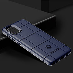 Coque Ultra Fine Silicone Souple 360 Degres Housse Etui J02S pour Samsung Galaxy M60s Bleu
