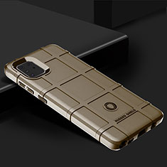 Coque Ultra Fine Silicone Souple 360 Degres Housse Etui J02S pour Samsung Galaxy Note 10 Lite Marron