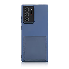 Coque Ultra Fine Silicone Souple 360 Degres Housse Etui MJ1 pour Samsung Galaxy Note 20 Ultra 5G Bleu