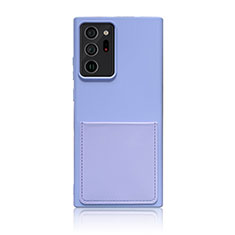 Coque Ultra Fine Silicone Souple 360 Degres Housse Etui MJ1 pour Samsung Galaxy Note 20 Ultra 5G Bleu Clair