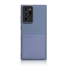 Coque Ultra Fine Silicone Souple 360 Degres Housse Etui MJ1 pour Samsung Galaxy Note 20 Ultra 5G Gris Lavende