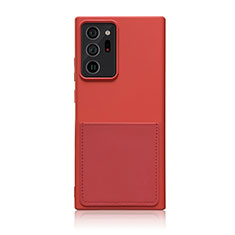 Coque Ultra Fine Silicone Souple 360 Degres Housse Etui MJ1 pour Samsung Galaxy Note 20 Ultra 5G Rouge