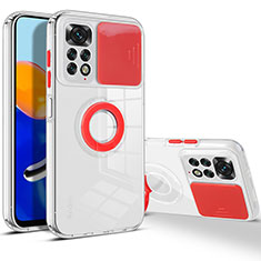Coque Ultra Fine Silicone Souple 360 Degres Housse Etui MJ1 pour Xiaomi Redmi Note 11 4G (2022) Rouge