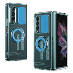 Coque Ultra Fine Silicone Souple 360 Degres Housse Etui MJ2 pour Samsung Galaxy Z Fold3 5G Bleu