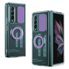 Coque Ultra Fine Silicone Souple 360 Degres Housse Etui MJ2 pour Samsung Galaxy Z Fold3 5G Violet Clair