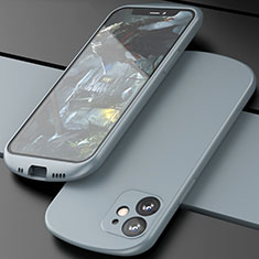 Coque Ultra Fine Silicone Souple 360 Degres Housse Etui N01 pour Apple iPhone 12 Mini Gris