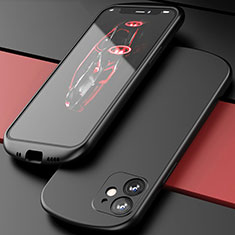 Coque Ultra Fine Silicone Souple 360 Degres Housse Etui N01 pour Apple iPhone 12 Mini Noir