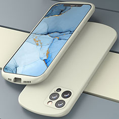 Coque Ultra Fine Silicone Souple 360 Degres Housse Etui N01 pour Apple iPhone 12 Pro Max Blanc