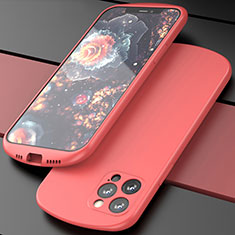 Coque Ultra Fine Silicone Souple 360 Degres Housse Etui N01 pour Apple iPhone 12 Pro Max Rouge