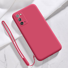 Coque Ultra Fine Silicone Souple 360 Degres Housse Etui N03 pour Samsung Galaxy Note 20 5G Vin Rouge