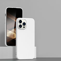 Coque Ultra Fine Silicone Souple 360 Degres Housse Etui pour Apple iPhone 14 Pro Max Blanc