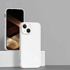 Coque Ultra Fine Silicone Souple 360 Degres Housse Etui pour Apple iPhone 15 Blanc