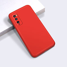 Coque Ultra Fine Silicone Souple 360 Degres Housse Etui pour Huawei Enjoy 20 Pro 5G Rouge