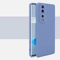 Coque Ultra Fine Silicone Souple 360 Degres Housse Etui pour Huawei Honor 70 Pro 5G Gris Lavende