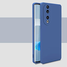 Coque Ultra Fine Silicone Souple 360 Degres Housse Etui pour Huawei Honor 90 Pro 5G Bleu