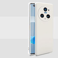 Coque Ultra Fine Silicone Souple 360 Degres Housse Etui pour Huawei Honor Magic5 Pro 5G Blanc