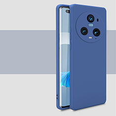 Coque Ultra Fine Silicone Souple 360 Degres Housse Etui pour Huawei Honor Magic5 Pro 5G Bleu