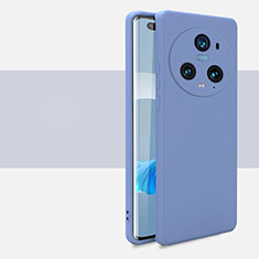 Coque Ultra Fine Silicone Souple 360 Degres Housse Etui pour Huawei Honor Magic5 Pro 5G Gris Lavende