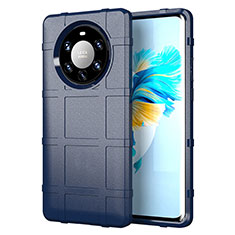 Coque Ultra Fine Silicone Souple 360 Degres Housse Etui pour Huawei Mate 40 Pro+ Plus Bleu