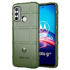 Coque Ultra Fine Silicone Souple 360 Degres Housse Etui pour Motorola Moto G60 Vert