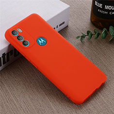 Coque Ultra Fine Silicone Souple 360 Degres Housse Etui pour Motorola Moto G71 5G Rouge