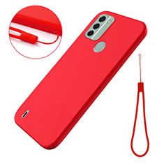Coque Ultra Fine Silicone Souple 360 Degres Housse Etui pour Nokia C31 Rouge