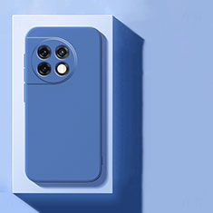 Coque Ultra Fine Silicone Souple 360 Degres Housse Etui pour OnePlus 11 5G Bleu