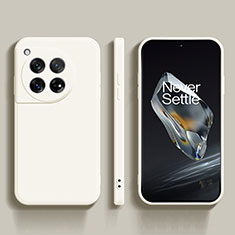 Coque Ultra Fine Silicone Souple 360 Degres Housse Etui pour OnePlus 12 5G Blanc