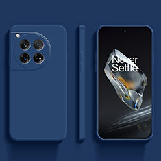 Coque Ultra Fine Silicone Souple 360 Degres Housse Etui pour OnePlus 12 5G Bleu