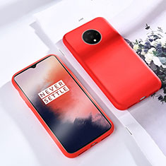 Coque Ultra Fine Silicone Souple 360 Degres Housse Etui pour OnePlus 7T Rouge