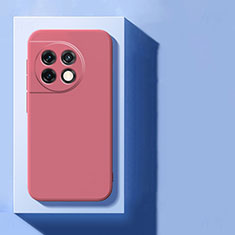 Coque Ultra Fine Silicone Souple 360 Degres Housse Etui pour OnePlus Ace 2 5G Rouge