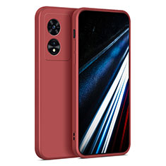 Coque Ultra Fine Silicone Souple 360 Degres Housse Etui pour Oppo A58 4G Rouge